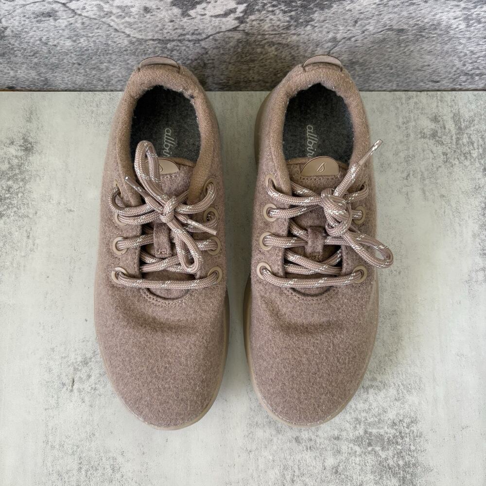 Allbirds Wool Runner Mizzle Casual Sneakers Brown Womens Size 8 Tan Shoes - Picture 4 of 8